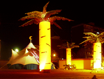palmeras con luz-hinchables