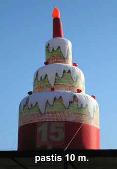 pastel de 10 M-hinchabke