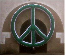 simbol de la paz hinchable