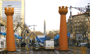 Torres Castillo Hinchable- 9 m de Haut
