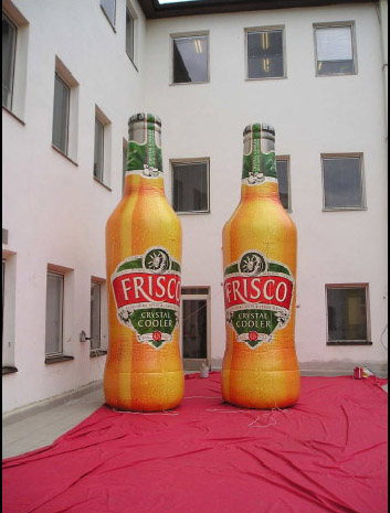 botella hinchable