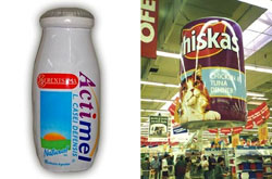 mini actimel hinchable