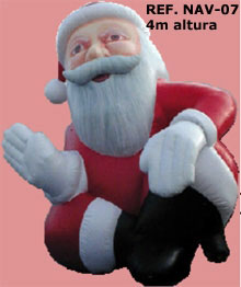 papa noel inflable