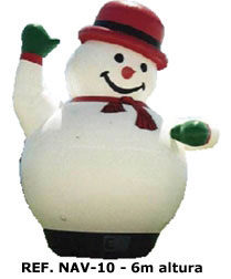 papa noel hinchable barcelona