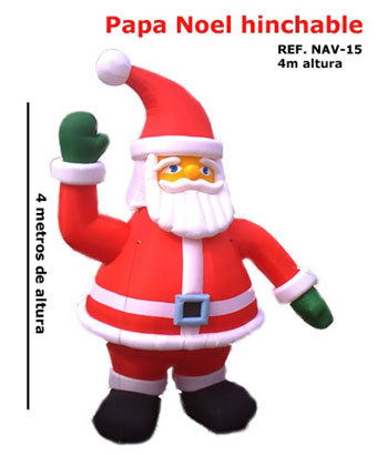 papa noel hinchable