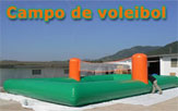 campo de voleibol hinchable
